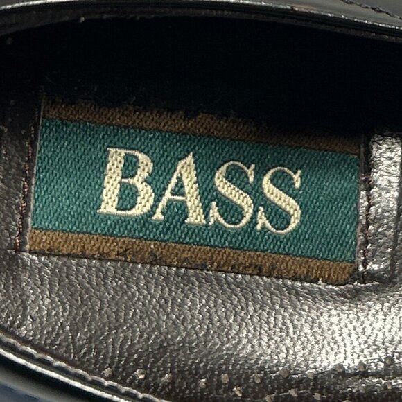 Bass SZ 10.5 Black leather modern penny loafers wardrobe formal career casual main image 8